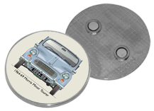 Morris Minor Tourer 1964-69 Round Fridge Magnet